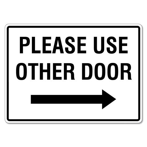 Please Use Other Door Right Arrow Printable